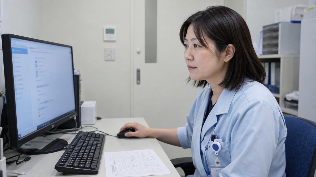 病院の利用環境と、保存・共有の設定を確認する