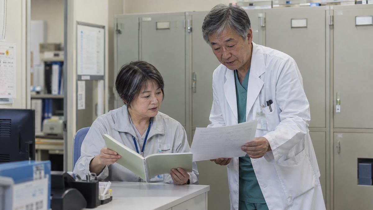 診療情報と委託契約の取扱条件を、担当者同士で確かめる
